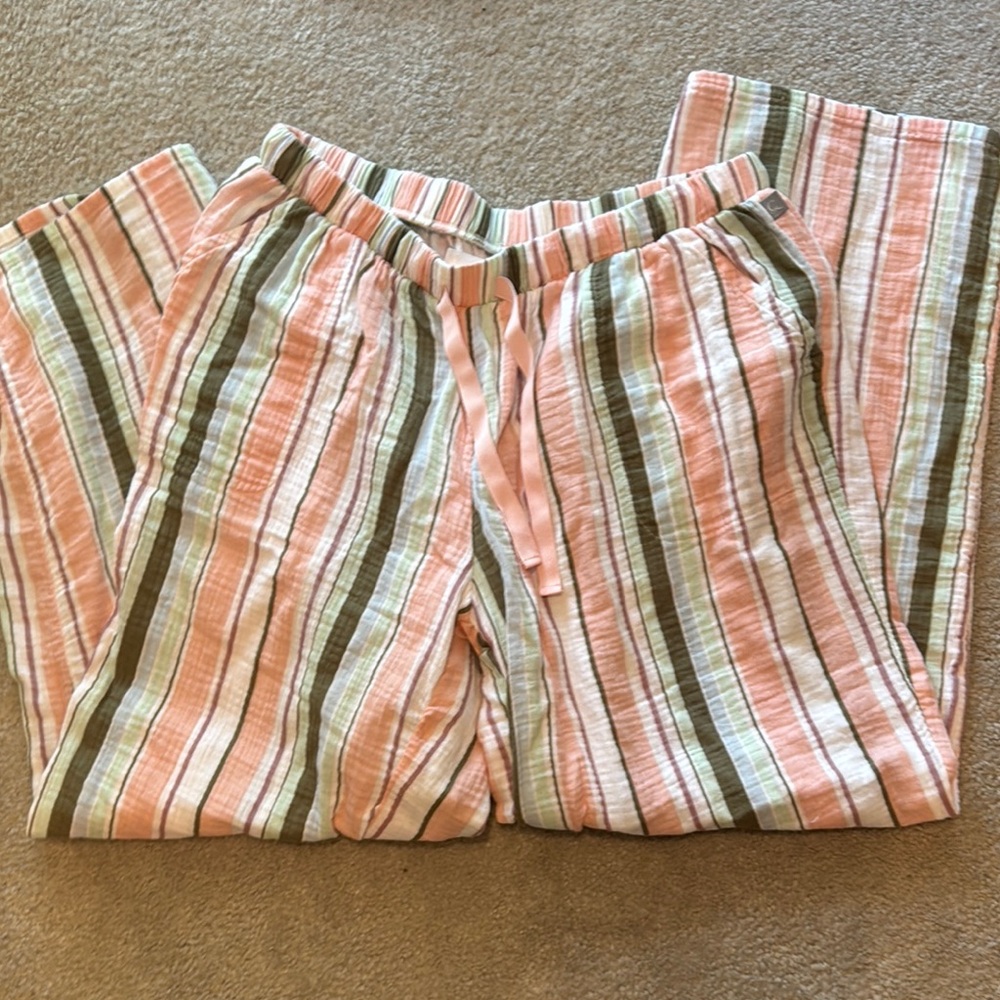 Cacique Multicolor Striped Lounge Pants 14/16 Long